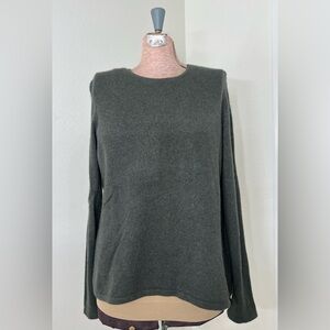 Charter Club Women's Dark Gray Crew Neck Sweater